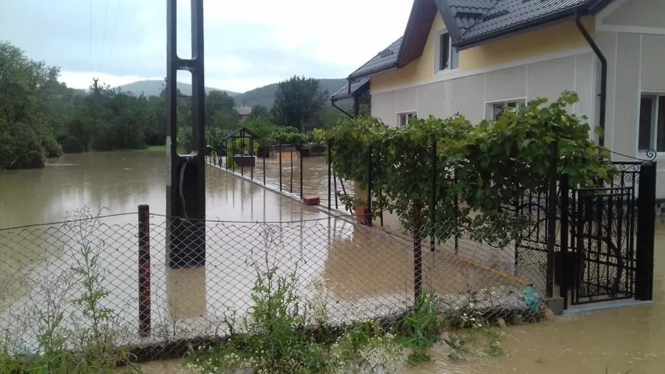 Patru localități din Sălaj, lovite de inundații