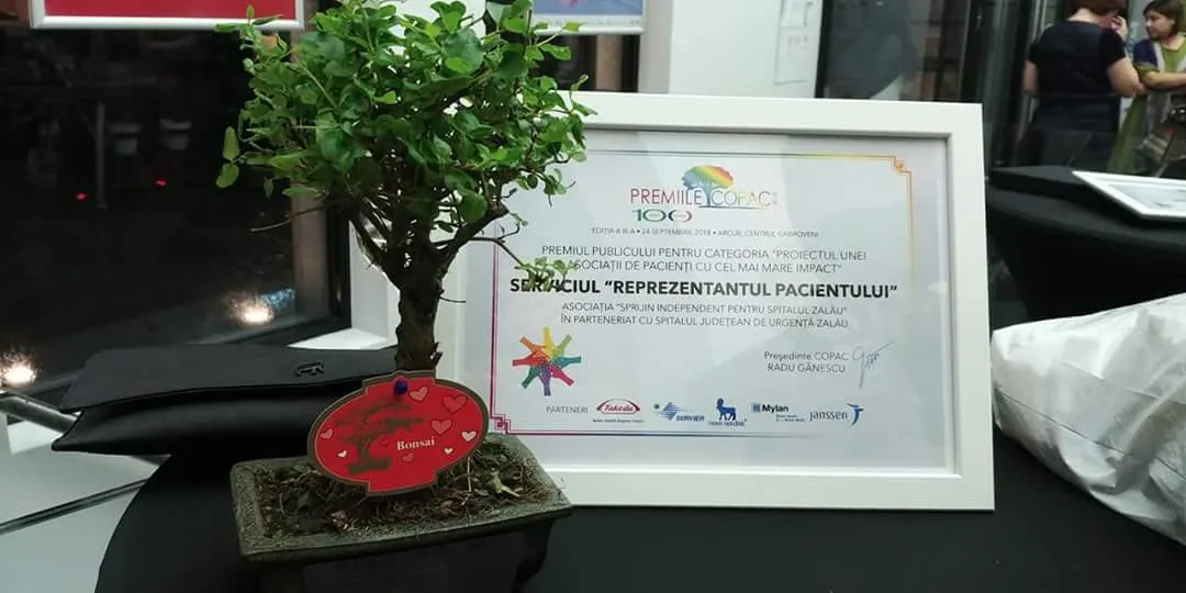 Asociația “Sprijin Independent pentru Spitalul Zalău”, printre premianţii Galei COPAC