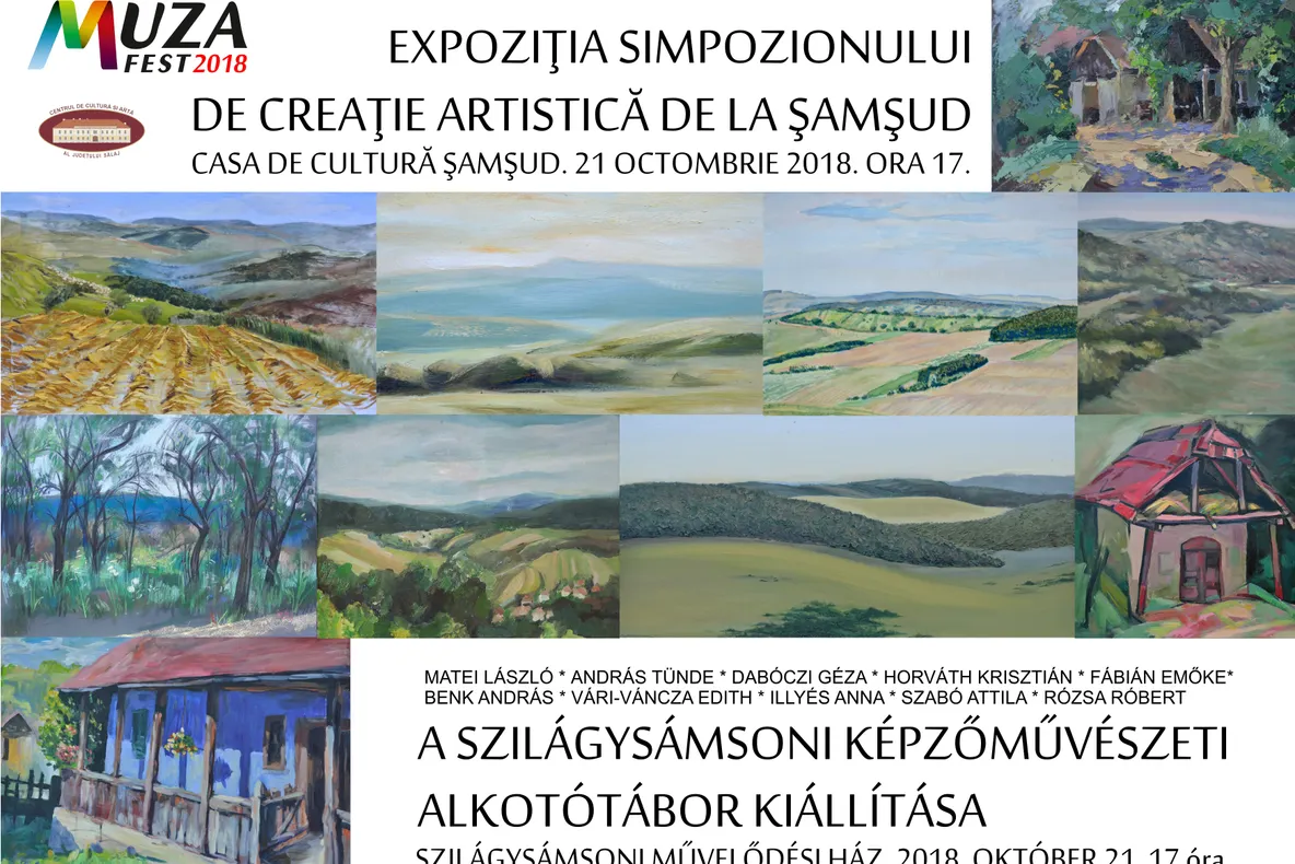 La Șamșud: Expoziție cu lucrările realizate în cadrul simpozionului de creaţie artistic-plastică