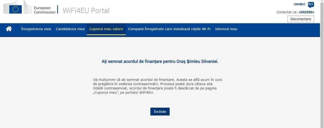 Șimleu Silvaniei: S-a semnat acordul de finanțare pentru instalarea rețelelor de wifi în spații publice