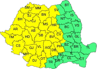 O nouă avertizare meteo! Sălajul sub asediul ploilor
