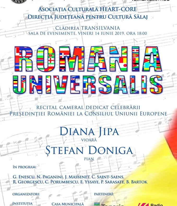 Pentru zălăuani, recital cameral dedicat celebrării Președinției României la Consiliul Uniunii Europene