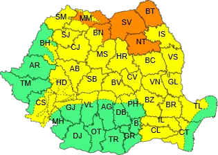 Avertizare meteo! Cod galben de instabilitate atmosferică