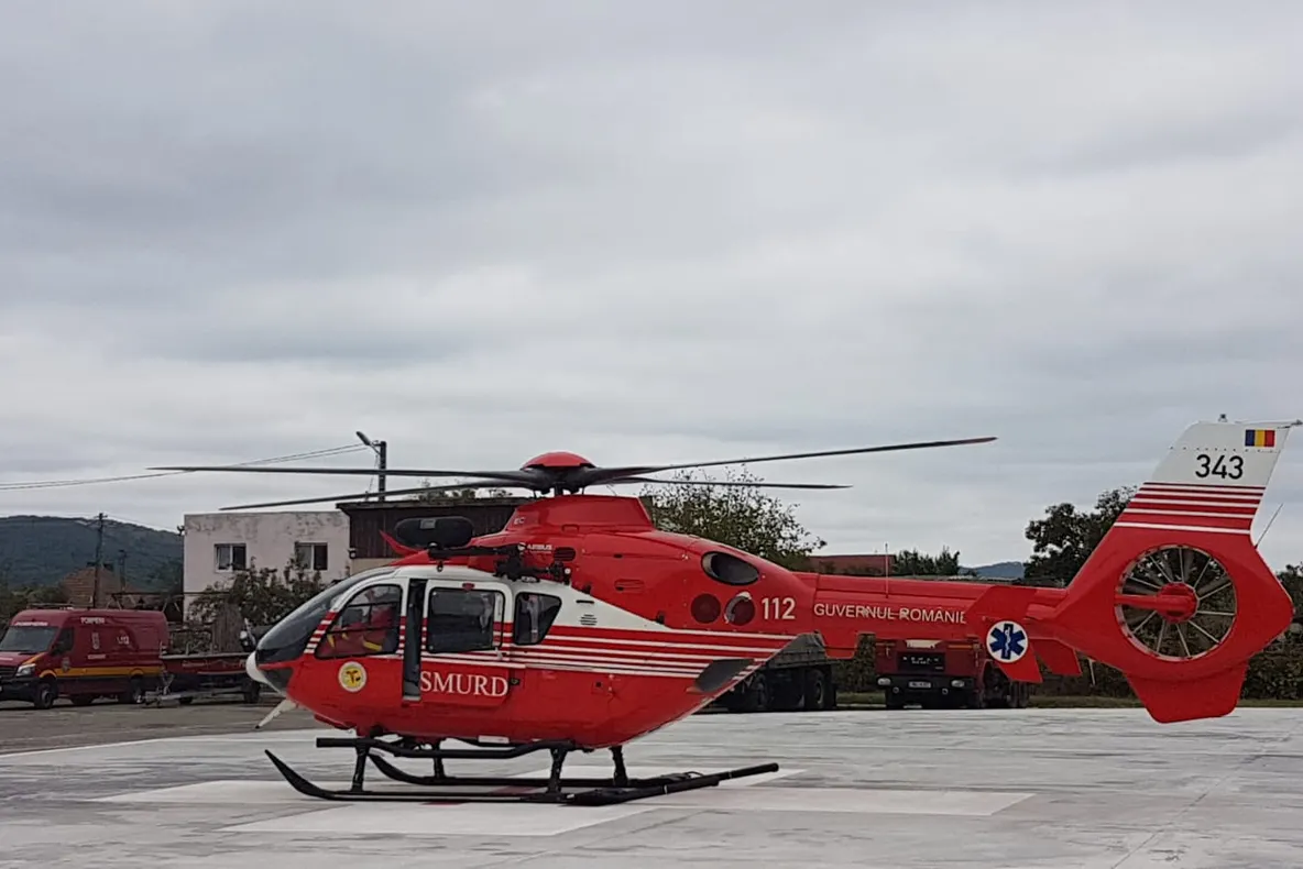 Nord-vestul țării va avea de astăzi elicopter de terapie intensivă
