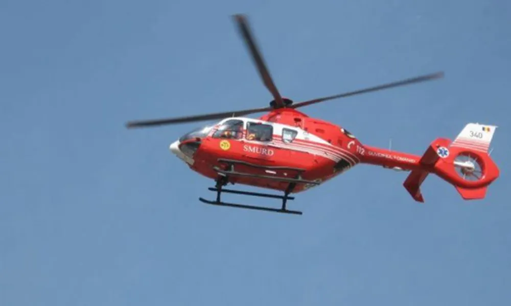 Elicopter SMURD, la Jibou. Gărzile, asigurate de medici din Cluj-Napoca și Oradea