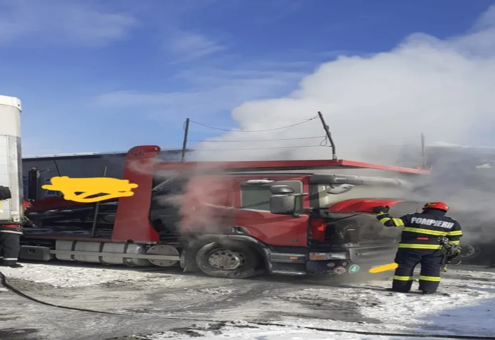 Incendiu la ieșirea din municipiu, de la un scurtcircuit