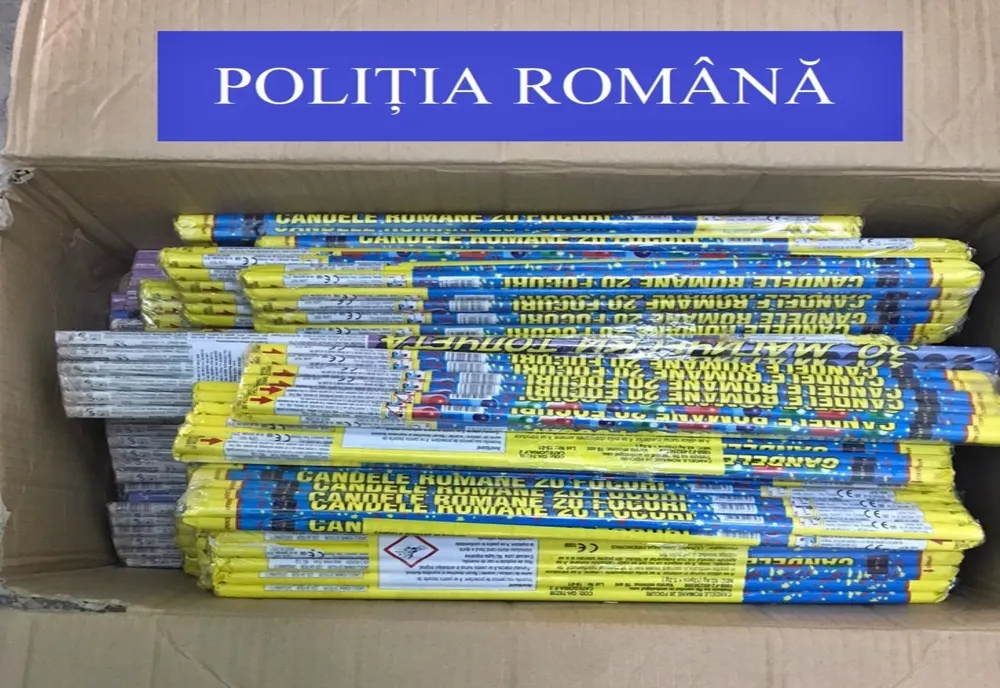 Artificii  destinate doar pirotehnicienilor, scoase  la vânzare în Sălaj! AU fost confiscate și s-a deschis dosar penal