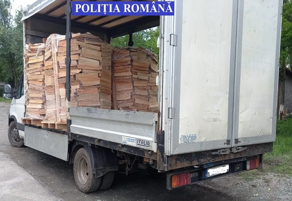 Şoferi din Cluj şi Maramureş, care transportau ilegal lemne, prinşi de poliţiştii sălăjeni