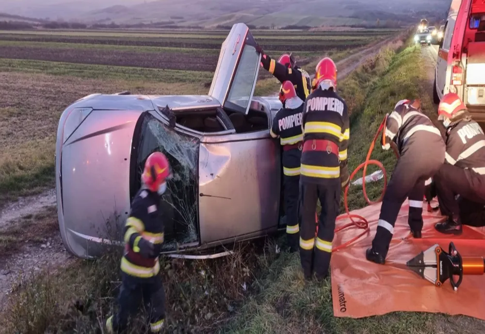 Accident în Hereclean! O persoană a rămas încarcerată
