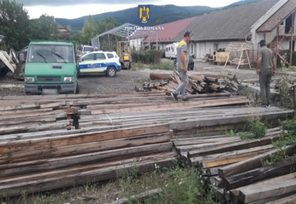 Peste 160 mc material lemnos, confiscați de polițiștii sălăjeni