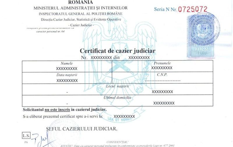 Sălaj: Au fost emise mii de caziere judiciare