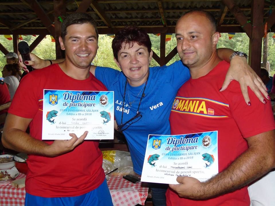 Jandarmii sălăjeni s-au întrecut la pescuit
