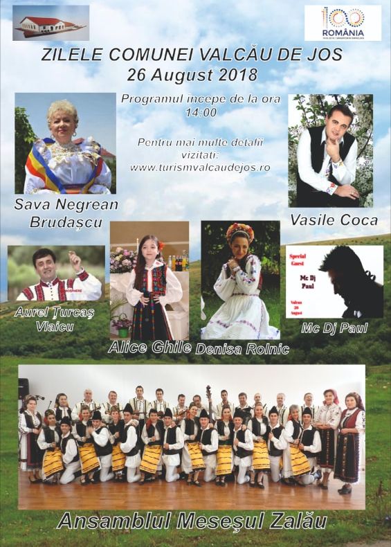 Cântec, joc şi voie bună  în Valcău de Jos. Duminică se sărbătoreşte ''Ziua comunei''