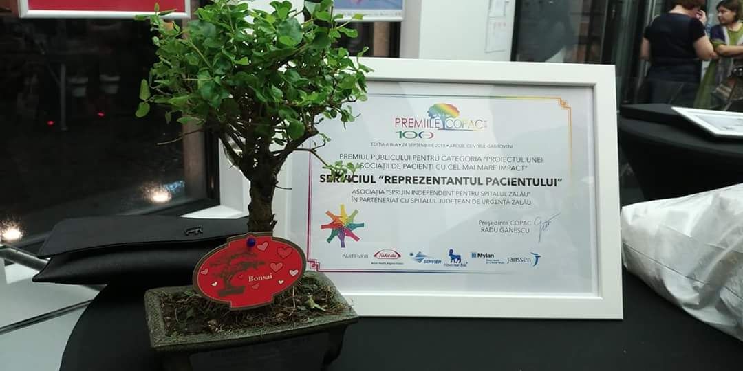 Asociația “Sprijin Independent pentru Spitalul Zalău”, printre premianţii Galei COPAC