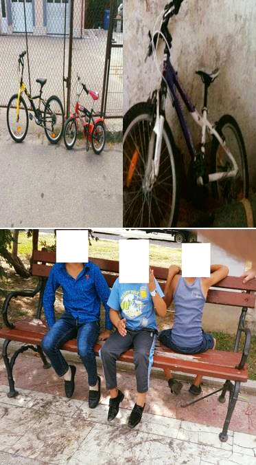 Trei minori din Zalău, hoți de biciclete