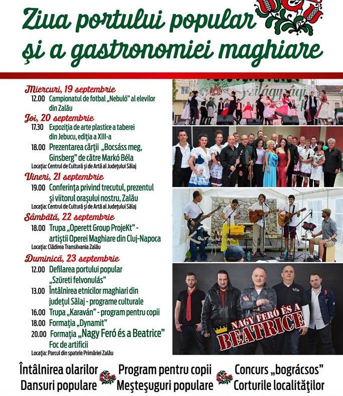 ''Ziua portului popular și a gastronomiei maghiare''. Cinci zile de sărbătoare pentru maghiarii din Sălaj