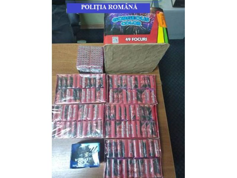 Polițiștii sălăjeni au confiscat sute de cutii cu articole pirotehnice