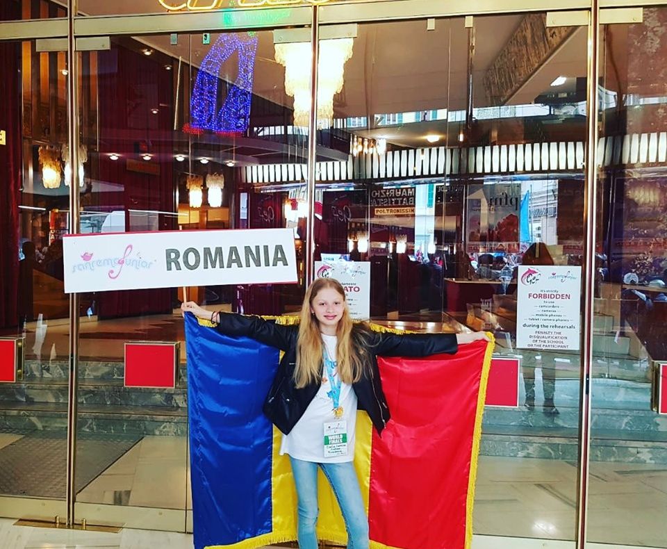 România locul II la  Festivalul ''Sanremo junior''. Premiul, obținut de Carla Sabău - elevă la Palatului Copiilor din Zalău