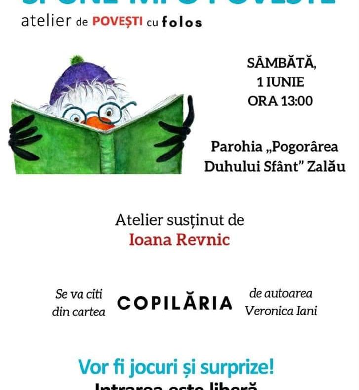 Azi, 1 iunie: Copiii sunt așteptați la atelierul de povești