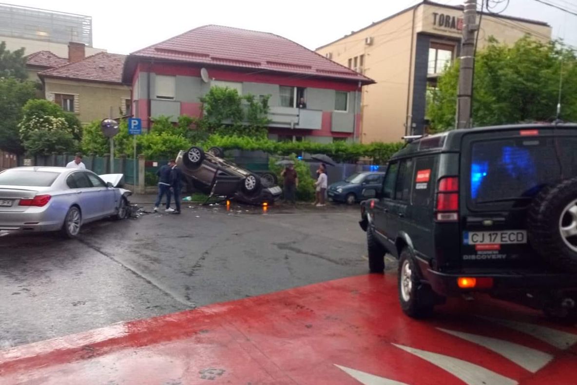 Sălăjean, implicat într-un accident în Cluj