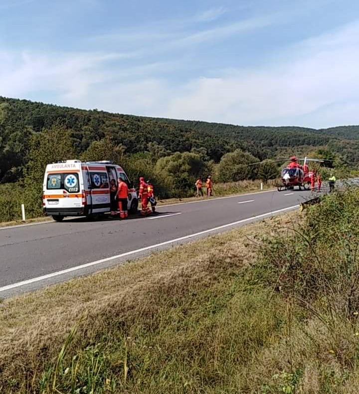 Accident grav la Sutoru: persoană în stare de inconştienţă. Elicopterul SMURD, la faţa locului