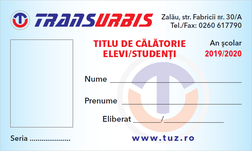 Se eliberează titlurile de călătorie gratuite pentru elevi și studenți