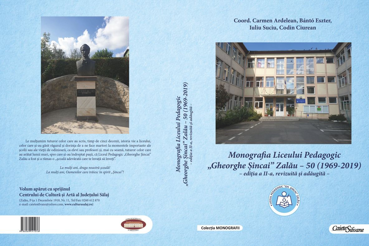 ''Monografia Liceului Pedagogic <> Zalău – 50 (1969-2019)'', un nou volum lansat la Centrul de Cultură
