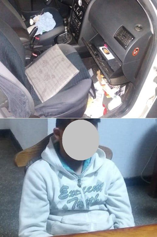 Surprins de jandarmi în timp ce sustrăgea bunuri din autoturisme