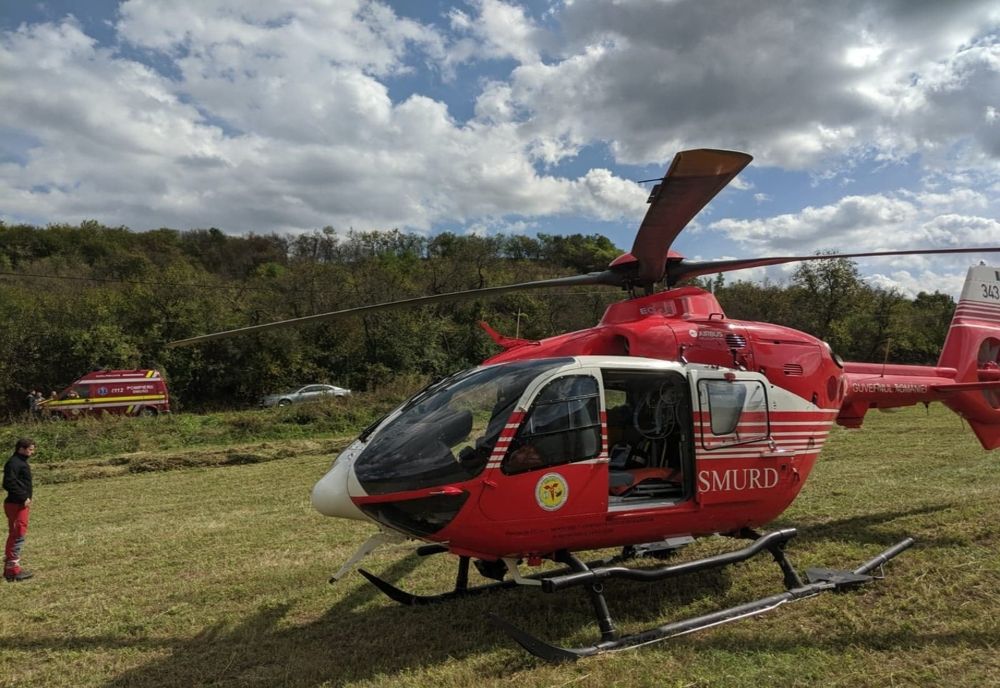 Elicopterul SMURD, intervenție în comuna Letca