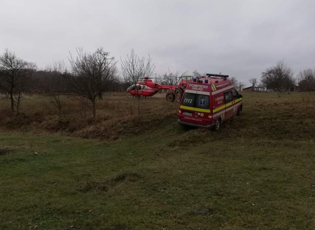 S-a rănit grav cu un flex. A intervenit elicopterul SMURD