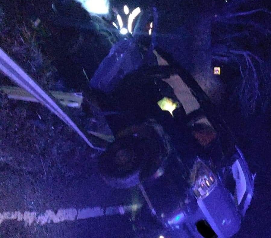 Accident rutier la ieșirea din Nușfalău: Două persoane au ajuns la spital