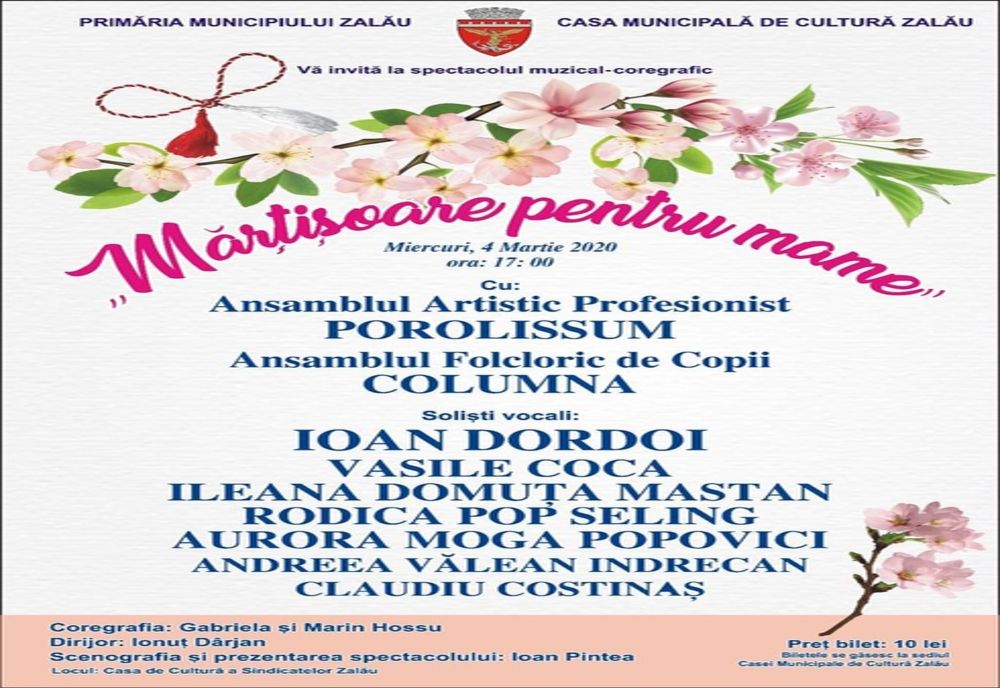 Spectacol la Casa de Cultură a Sindicatelor: ''Mărțișoare pentru mame'' 