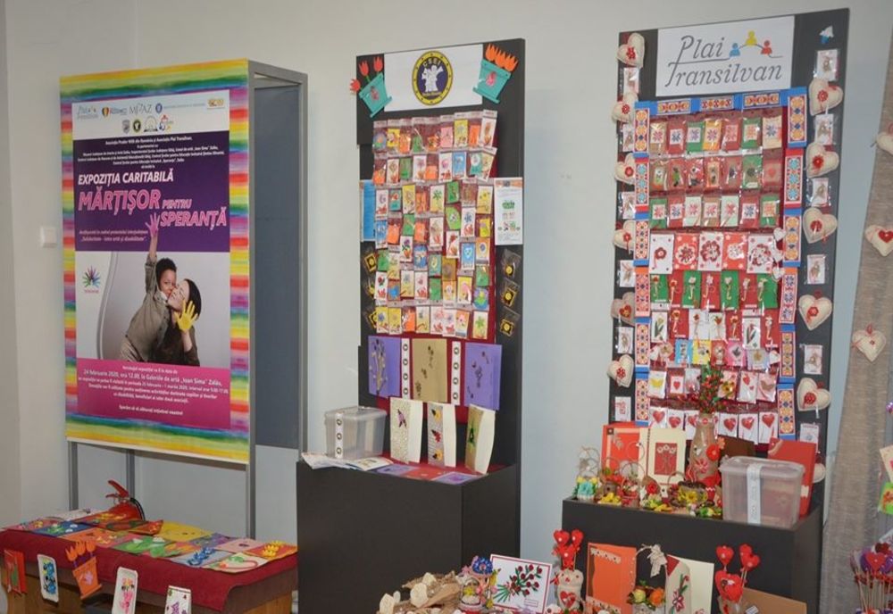 ''Mărțișor pentru speranță'' - expoziție caritabilă la Galeria de Artă. Banii colectați sunt pentru susținerea activităților destinate copiilor și tinerilor cu dizabilități