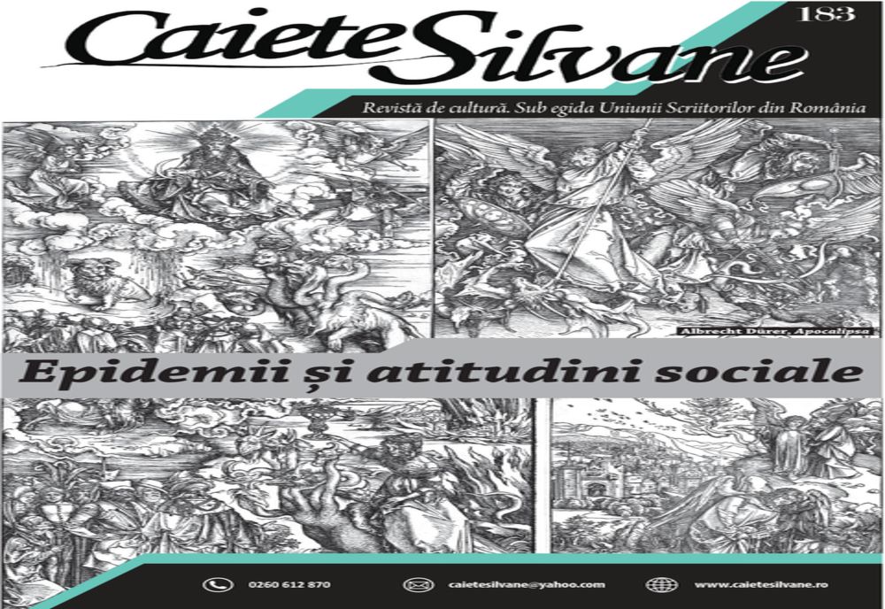Un nou număr al revistei Caiete Silvane -183. Noua ediție - in memoriam- scriitorului Daniel Hoblea - ''În vremuri de pandemie''