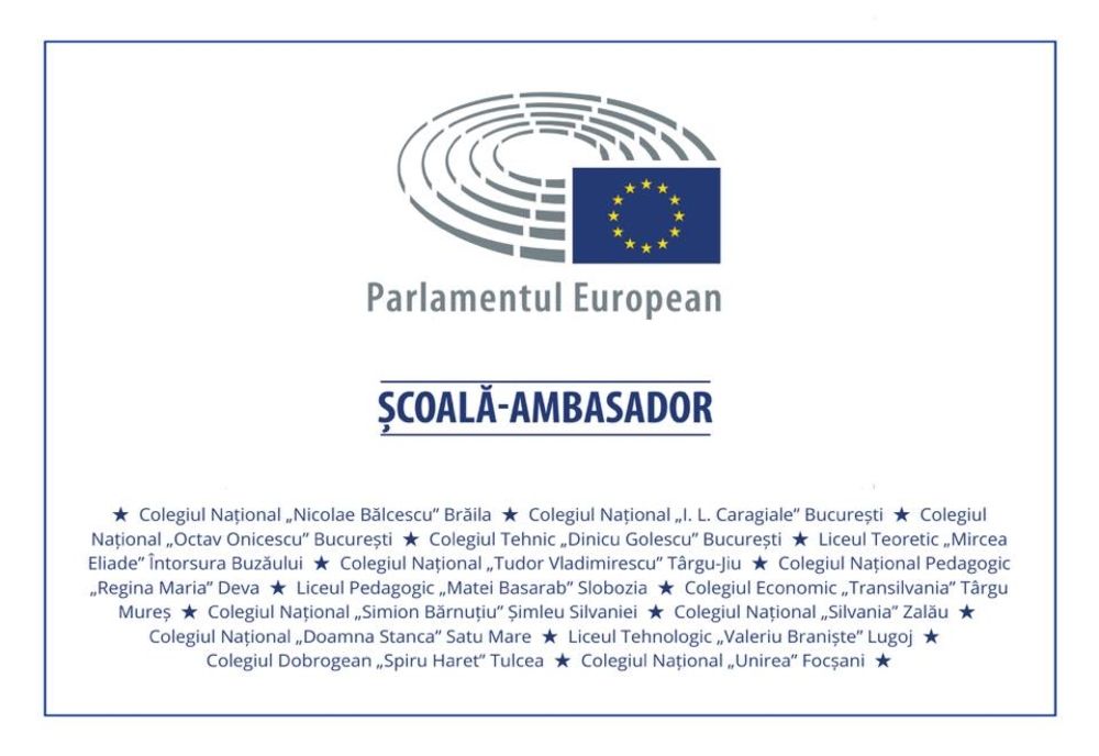 Două licee din Sălaj au devenit „școli-ambasador ale Parlamentului European”