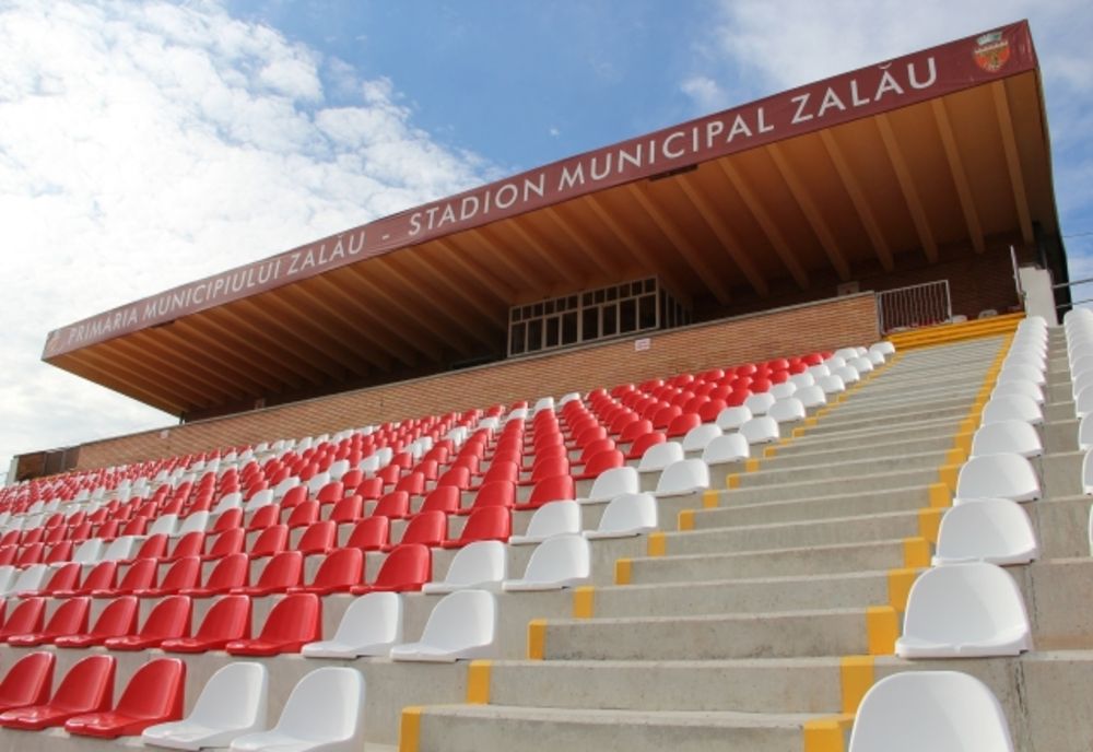 Tribuna de la Stadionul Municipal Zalău a fost reabilitată