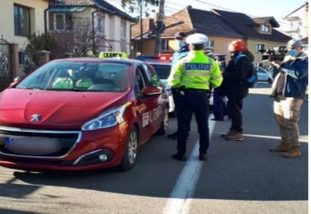 Tânăr din Zalău, prins sub influența drogurilor în timpul probei practice pentru permisul auto