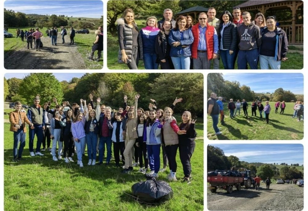 Acțiune de ecologizare în Poienile Aghireș