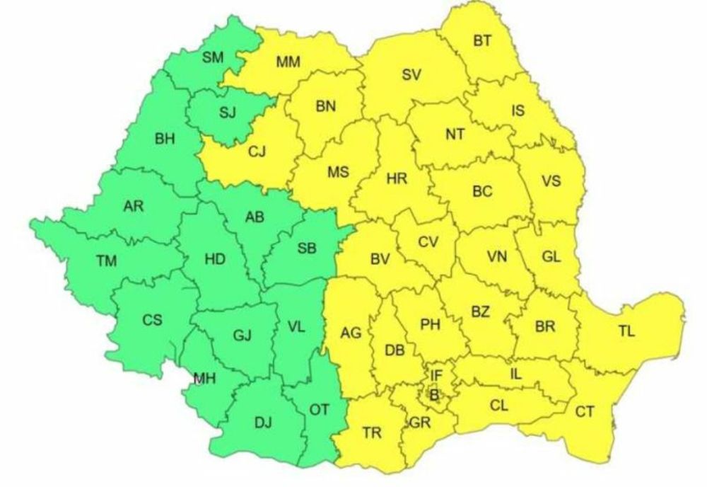 Atenționări Cod galben de ger în peste jumătate de țară, vineri și sâmbătă