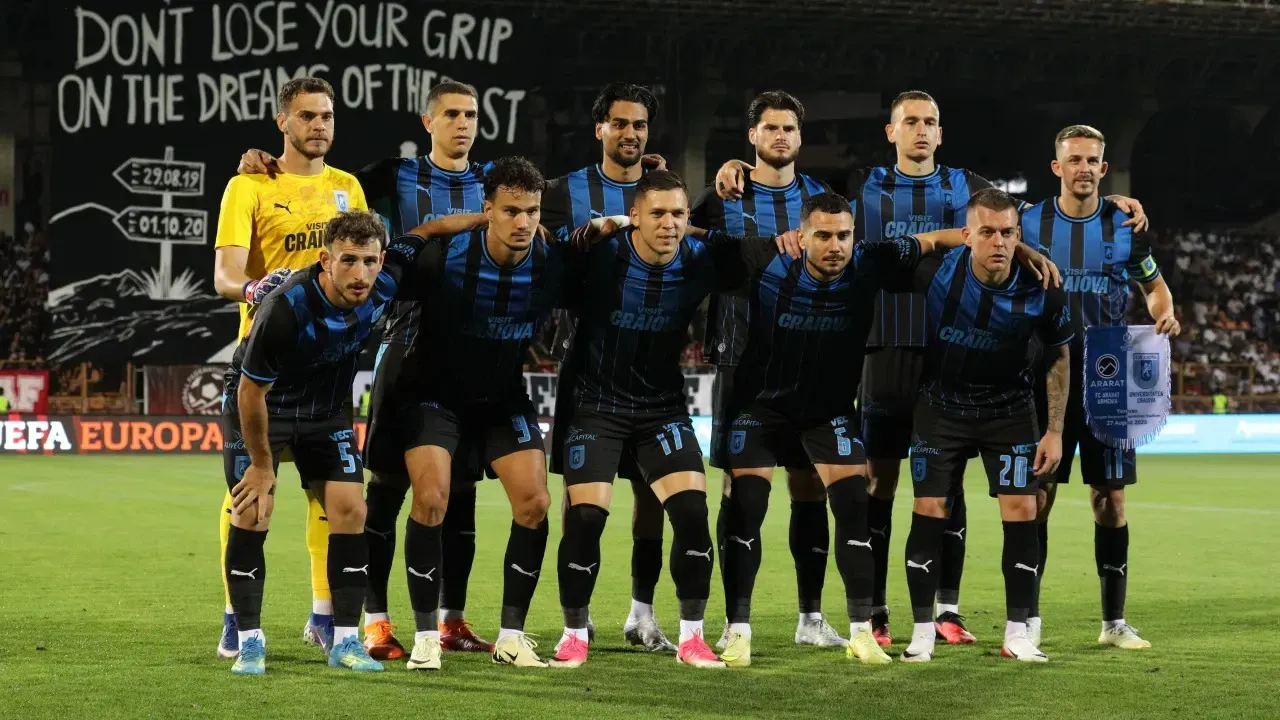 Universitatea Craiova și-a aflat adversarele din Conference League. Meciuri cu Brighton și Getafe