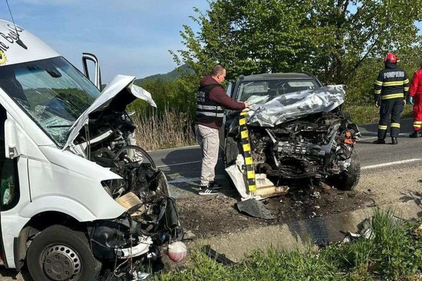Plan Roșu activat după un accident cu 13 persoane implicate în Maramureș