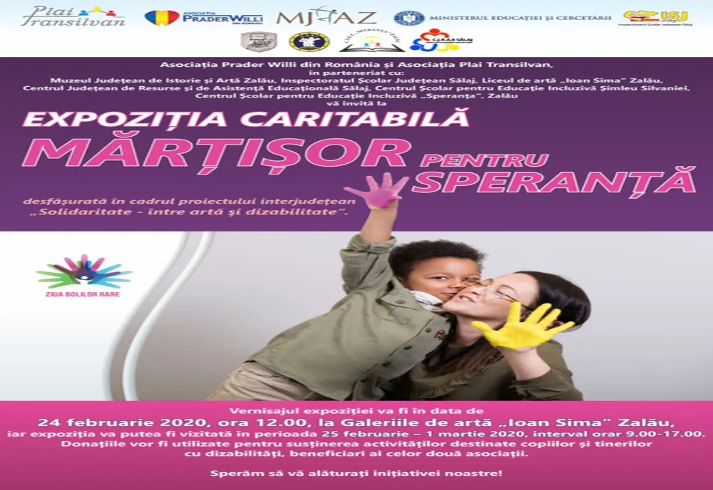 La Galeria de Artă ''Ioan Sima'', expoziție caritabilă ''Mărțișor pentru speranță''