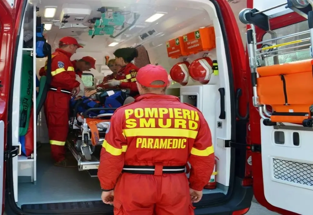 Accident în Zalău,. O persoană, transportată la Urgență