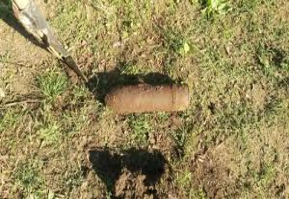 Muniţie neexplodată, descoperită în localitatea Crişeni