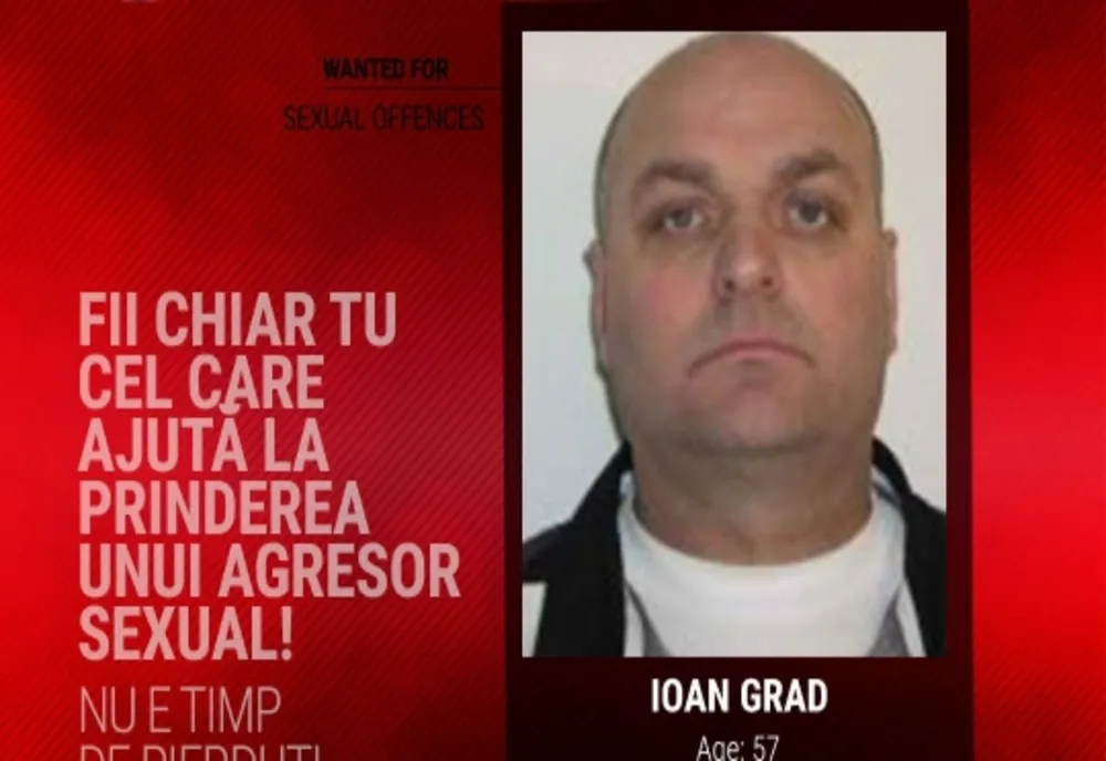 FOTO | Campanie europeană pentru prinderea unui bărbat din Maramureş condamnat la 10 ani de închisoare pentru viol