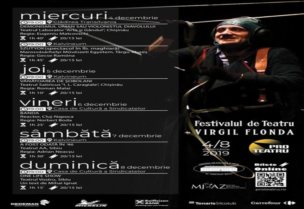 La Zalău, o nouă ediţie a Festivalului de teatru ''Virgil Flonda''