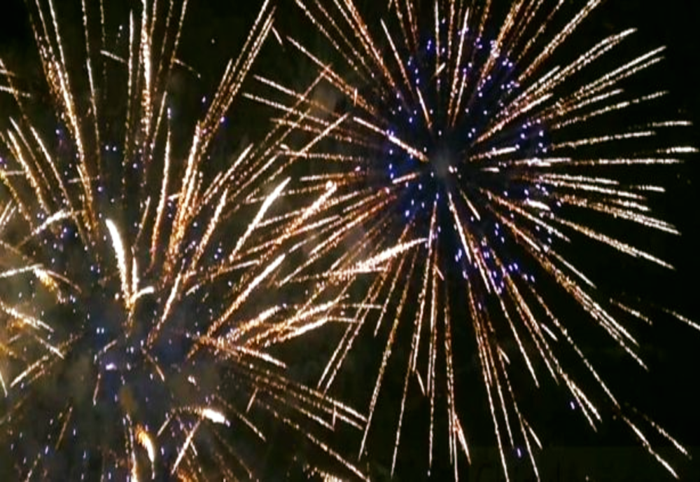 Foc de artificii de Anul Nou în municipiul Zalău