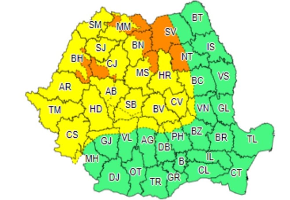 Avertizare meteo: Sălajul - sub cod galben de vânt
