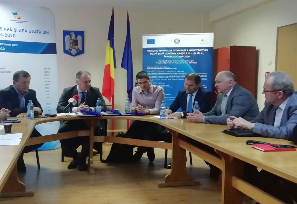 S-a semnat contractul pentru extinderea rețelelor de alimentare cu apă și canalizare în Cehu Silvaniei 