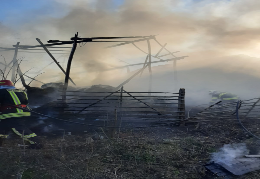 Incendiu într-o gospodărie din localitatea Treznea